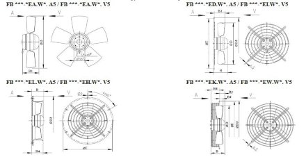 Вентилятор осевой ZIEHL-ABEGG FB063-VDK.4M.V4L Ziehl-Abegg