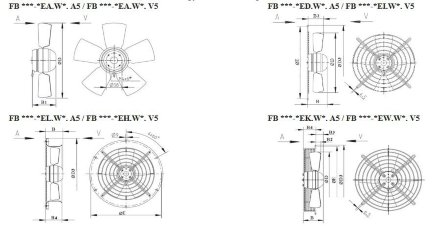Вентилятор осевой ZIEHL-ABEGG FB063-SDK.4I.V4L Ziehl-Abegg Вентилятор осевой ZIEHL-ABEGG FB063-SDK.4I.V4L Ziehl-Abegg